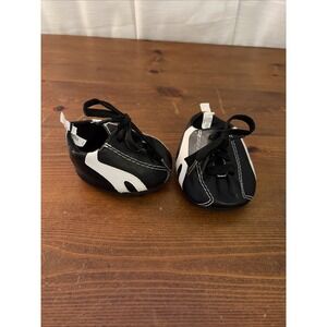 Build‎ A Bear Black & White Soccer Football Baseball Shoes Cleats Accessory